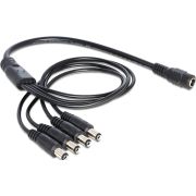 Delock 83287 Kabel DC-splitter 5,5 x 2,1 mm 1 x female > 4 x male