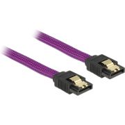 DeLOCK-83691-SATA-kabel-0-5m-paars-nylon-vlechtwerk
