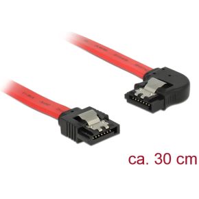 DeLOCK 83963 SATA-kabel 0,3m haaks rood