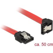 DeLOCK 83979 SATA-kabel Rood 50cm recht > haaks