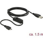 DeLOCK 84803 1.5m USB A Micro-USB B Zwart USB-kabel