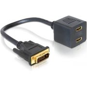 Delock 65069 Adapter DVI 24+1 male naar 2 x HDMI female