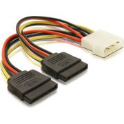 DeLOCK 60102 Cable Power SATA HDD 2x > 4pin male