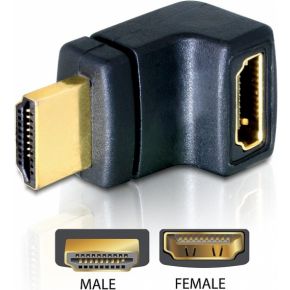 DeLOCK HDMI Stecker > HDMI Buchse 90° oben