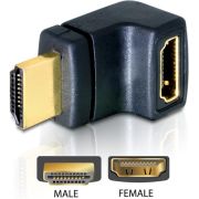 Delock 65072 Adapter HDMI male naar HDMI female 90&deg; omhoog