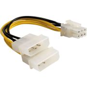 Delock 82315 Stroomkabel voor PCI Express-kaart 15cm