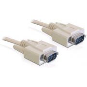 Delock 82980 seriële kabel D-Sub 9 male naar male 1 m