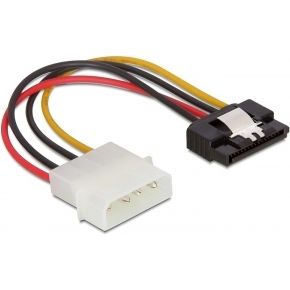 Delock 60120 Kabel Voeding SATA HDD > Molex 4-pins mannetje met metalen clip – recht