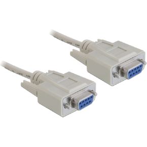 Delock 84077 seriële kabel RS-232 D-Sub 9 female naar female 1,8 m nulmodem