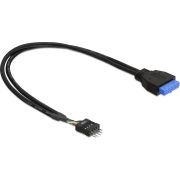 Delock 83791 Kabel USB 3.0 pin header female > USB 2.0 pin header male 45cm