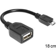 DeLOCK USB micro-B - USB 2.0-A, 0.18m