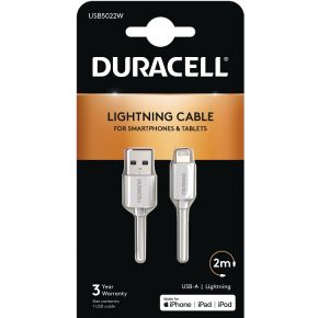 Duracell 2m USB - Lightning - [USB5022W]