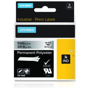 Dymo 9Mm Rhino Permanent Polyester 18485 dymo kopen in de aanbieding