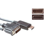 ACT Verloopkabel DisplayPort male naar DVI male  1.80 m