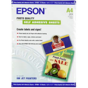 Epson Photo Quality Inkjet Paper A4.10 Bl.167 g zelfkl. S 041106