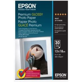 Epson Premium Glossy Fotopapier 30 vel (13 x 18)