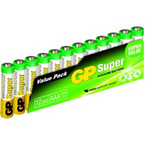 GP Batteries Super Alkaline AAA 12 stuks