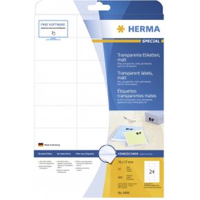 Herma Etiketten Transparant Mat A4 70X37 Mm Folie 600 St herma kopen in de aanbieding Herma Etiketten Transparant Mat A4 70X37 Mm Folie 600 St herma kopen in de aanbieding