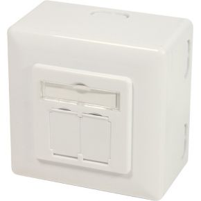 Logilink Np0124 2 X Rj 45 Wandcontactdoos logilink kopen in de aanbieding