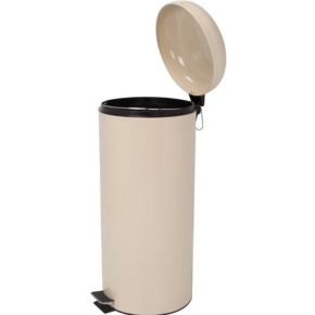 Perel Pedaalemmer Rond 30 L Creme perel kopen in de aanbieding