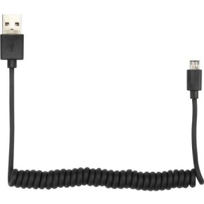 Velleman Spiraalkabel Usb 20 A Mannelijk Naar Micro 5P Zwart 150Am velleman kopen in de aanbieding