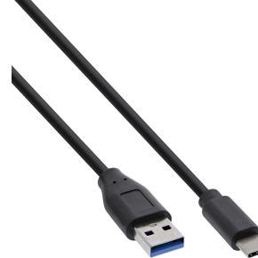 InLine 0.5m, USB3.1-C/USB3.1-A 0.5m USB C USB A Zwart