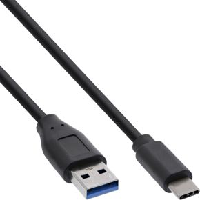 InLine 1.5m, USB3.1-C/USB3.1-A 1.5m USB C USB A Zwart