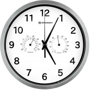 Bresser Mytime Thermo Hygro Wandklok 25Cm Wit bresser kopen in de aanbieding