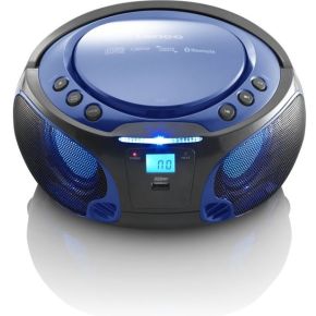 Lenco Scd 550 Draagbare Radiocd Speler In Blauw Met Led Verlichting lenco kopen in de aanbieding