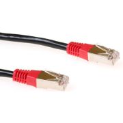 ACT Zwarte 10 meter LSZH F/UTP CAT5E patchkabel cross met RJ45 connectoren