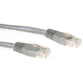 ACT Grijze 20 meter U/UTP CAT5E patchkabel met RJ45 connectoren