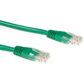 ACT Groene 15 meter U/UTP CAT5E patchkabel met RJ45 connectoren