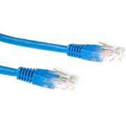ACT Blauwe 2 meter LSZH U/UTP CAT6 patchkabel met RJ45 connectoren