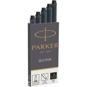 1X5 Parker Tintenpatrone Quink Schwarz parker kopen in de aanbieding