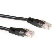 ACT Zwarte 3 meter LSZH U/UTP CAT6 patchkabel met RJ45 connectoren