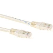 Productafbeelding van ACT Ivoor 2 meter U/UTP CAT6 patchkabel met RJ45 connectoren