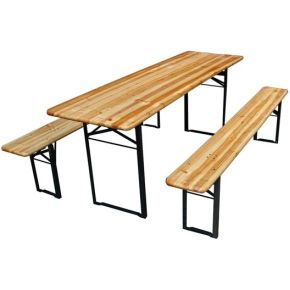 Tafel Met 2 Zitbanken 200 X 60 X 76 huismerk kopen in de aanbieding