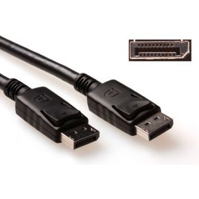 ACT 2 meter DisplayPort kabel, male - male, power pin 20 aangesloten.