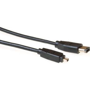ACT Firewire IEEE1394 aansluitkabel 6-pin male - 4-pin male   4,50 m