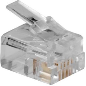 Intronics Modulaire Rj Connector Voor Massieve Ronde Kabel In Zakje 25 Stuks Td104M intronics kopen in de aanbieding