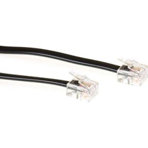 Intronics Modulaire Telefonie Kabel Rj 11 Rj 11 Zwart Td5505 intronics kopen in de aanbieding