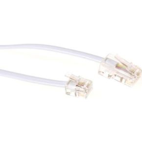 Intronics Modulaire Telefonie Kabel Rj 11 Rj 45 Wit Td5301 intronics kopen in de aanbieding