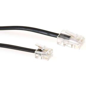 Intronics Modulaire telefonie kabel RJ-11 - RJ-45 zwart - [TD5306]