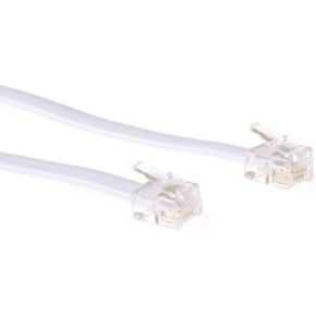 Intronics Modulaire Telefonie Kabel Rj 12 Rj 12 Wit Td5605 intronics kopen in de aanbieding
