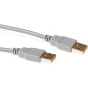 ACT USB 2.0 A male - USB A male ivoor  2,00 m
