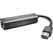 Kensington UA0000E USB 3.0 Ethernet-adapter — Zwart