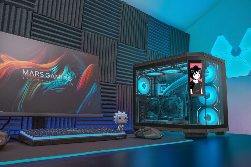 Mars Gaming Gaming MC-ULTRA Zwart Custom XXL E-ATX Gaming Tower Dual ARGB LED Strepen Dual Gehard Glas Vensters Dual Verticale Camera Structuur Mars Gaming Gaming MC-ULTRA Zwart Custom XXL E-ATX Gaming Tower Dual ARGB LED Strepen Dual Gehard Glas Vensters Dual Verticale Camera Structuur