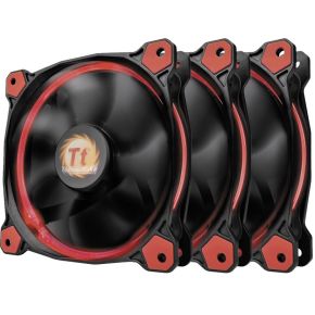 Thermaltake Riing 12 LED HSP Ventilator 12 cm Zwart 3 stuk(s)