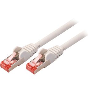 Nedis Valueline Vlcp85221E10 1M Cat6 Sftp S Stp Grijs Netwerkkabel nedis kopen in de aanbieding