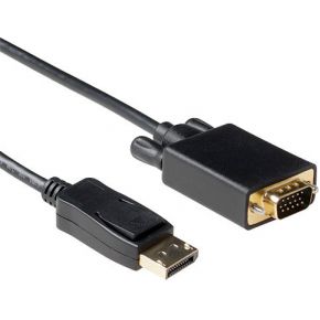 ACT 2 meter Verloop kabel DisplayPort male naar VGA male
